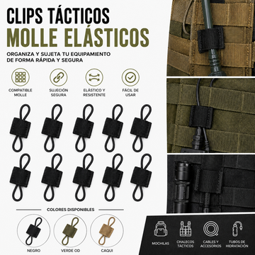 Clip Táctico MOLLE Elástico